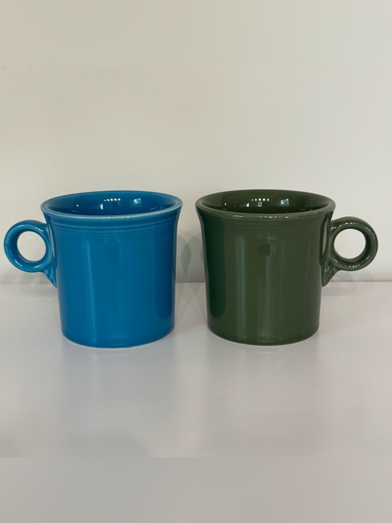 Fiesta Other - Set Of 2 Fiesta Ware O Ring Mug Pair Turquoise Juniper HLC USA